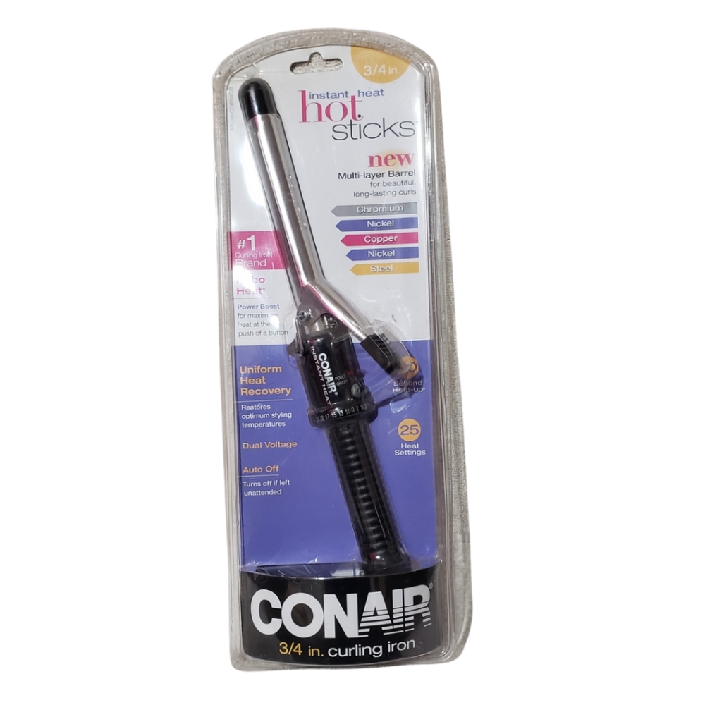 CONAIR Women’s Instant Turbo Heat Hot Sticks 3/4 in. Curling Iron Hair Wand
